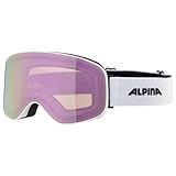 ALPINA SLOPE Q-LITE - verspiegelte, kontrastverstärkende OTG Skibrille mit...