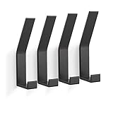 PDGROW® Kleiderhaken 4 Stück, Handtuchhaken zum Bohren(Schrauben...