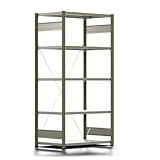 Fachbodenregal mit Tiefenriegel - 150 kg - 2.000 x 1.005 x 600 mm (HxBxT) -...