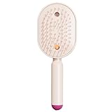 Haarbürste mit Wasserspray | Vibrationsmassage beim Bürsten,Mit Rotem...