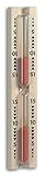 TFA Dostmann Sauna-Sanduhr, aus massivem Buchenholz, 40.1001, Rot, L54 x...