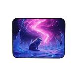 Fantasy Wolf im Querformat, Laptophülle, Notebook-Tasche, Tablet-Tasche,...