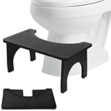 Holz-Toilettenhocker, Holz-Toilettenhocker für Erwachsene, ergonomischer...