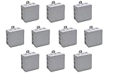 Meister Abzweigkasten Aufputz - 75 x 75 x 40 mm - 10 Stück - 12...
