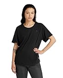 G-Star RAW Damen Rolled Up Sleeve Boyfriend Top, Schwarz (dk Black...
