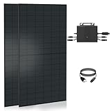 Balkonkraftwerk 1300W Solaranlage mit 800W Eway Micro Wechselrichter WiFi...