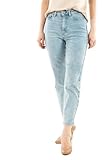 ONLY Damen Straight Fit Jeans | Stone Washed Stretch Denim High Waist |...