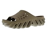 Crocs Echo-Slides, Unisex-Kinder-Sandalen, Braun, 4 Big Kid