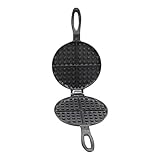 SANTOS XL Waffeleisen aus Gusseisen - ideal für Grill, Backofen oder...