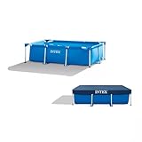 Intex | Rectangular Frame Pool Set Family inkl. Abdeckplane | 260 x 160 x...