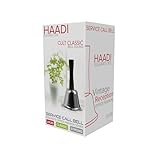 Handglocke aus Edelstahl, Weihnachtsmann-Teeglocke mit Griff, lautes...