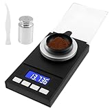 Feinwaage 50g-0,001g Milligramm Waage mit LCD-Display Gewichte Waagschalen...