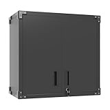 BIZOEIRON Garage Wandschrank mit Türen und Regalen, Metall Wandschrank mit...