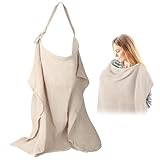 Stilltuch für Unterwegs, Musselin-Stillbezug für Babys, Stillschal 65 *...