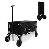 CCLIFE Bollerwagen Faltbar bis 80kg Belastbar Breite All Terrain Reifen...