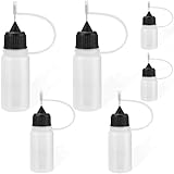 IBXWMNG 6PCS Kleber-Applikator-Flaschen aus Kunststoff mit Nadelspitze...