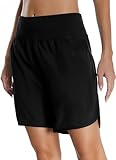 Mesing Sporthose Damen Kurz Laufhose High Waist Sport Shorts Atmungsaktiv...