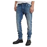 G-Star Herren 3301 Slim Jeans, Blau (sun faded blue donau restored...