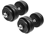 Bad Company Kurzhantel-Set I Hantelscheiben Kunststoff-ummantelt mit...