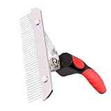 Tuxxjzm Unterfellrechen | Entfilzungskamm aus Edelstahl, Zahnpflegekamm,...