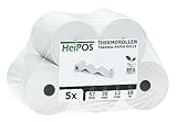 HeiGroup - HeiPOS 5x Thermorollen BPA frei (B/Ø) 57mm / 30mm - Länge 10m,...