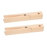 ULTECHNOVO 2Stücke Jumbo Wäscheklammern aus Holz im Landhausstil...