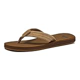 Quiksilver Herren carver suede Zehentrenner, Tan Solid, 43 EU