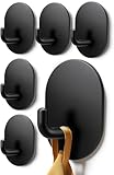 Poprkdre Handtuchhaken 6er-Pack | Edelstahl 304 Selbstklebende Wandhaken |...