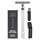 Gogogmee Manueller Bartrasierer Satz Alter Art mit Metallgriff...
