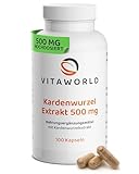 Kardenwurzel Extrakt – 500mg Kardenwurzelextrakt aus der wilden Karde...