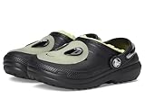 Crocs Unisex Kinder Classic Lined Alien Clog T Clog, Black, 23/24 EU