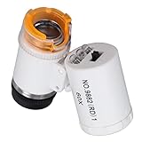Mini 60X LED Mikroskop Taschenlupe - Handheld Währung Detektor Juwelier...