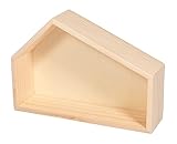 Rayher Holzhaus mit Schrägdach, Holz FSC zertifiziert, 22 x 5,6 x15 cm,...