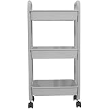 GARVALON Multifunktionaler Rollwagen mit Stabiler Aufbewahrungswagen mit...