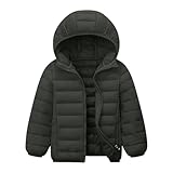 Junge Mädchen Dünn Winterjacke Kinder Unisex Puffer Jacke mit Kapuze...