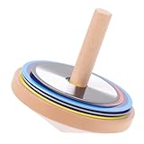 FUNNETOYU 1 Satz Hölzerner Kreisel Bunte Oberteile DIY-Tops Malen...