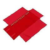 HEMOTON Rote Schmuckrolle Schmuckaufbewahrungstasche zum Aufrollen Kompakt...