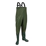 Lospitch Wathose 70D Nylon Composite PVC Angelhose, mit rutschfesten...