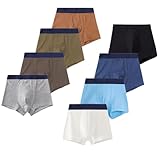 FedMois Jungen Boxershorts Unterhosen Baumwolle Pantys Unterwäsche 8er...