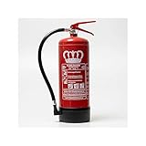 König Feuerlöscher Pulver | 6 kg | Geeignet für die Brandklassen - ABC |...