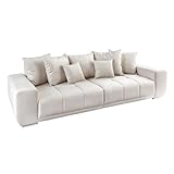 Riess Ambiente Extravagantes XXL Sofa ELEGANCIA 285cm Champagner beige Samt...