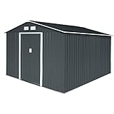 HATTORO S300 Metall Gerätehaus XXXL 277x319x192cm Geräteschuppen Garten...