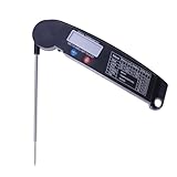 KICHOUSE Digitales Fleischthermometer mit Faltbarem Temperatursensor und...