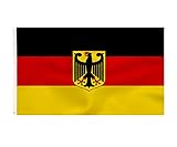 Deutschland Fahne mit adler 90 x 150 cm - Deutsche Flagge Polyester...