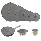 QUTHZZHY Silikondeckel 5 Stück, Silikon Saugnapf Deckel Abdeckung,...