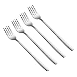 BESTYASH 4 Stück Teiliges Tafelbesteck Rostfreie Dinnergabeln mit Langem...