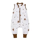 amo nenes Baby Schlafsack mit Füßen 0.5 Tog, Musselin Schlafsack, Kinder...