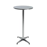 ESTEXO Stehtisch Bartisch Bistrotisch Tisch klappbare Tischplatte Aluminium...