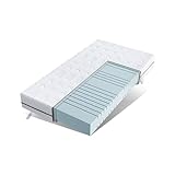 EGO HOME Matratze 140x200 cm 14cm H2-7-Zonen Kaltschaummatratze mit Memory...
