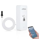 eMylo Wlan Thermometer, Smart Kühlschrankthermometer App Monitor, Daten...